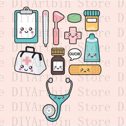 New 2020 Medical Metal Cutting Dies Embossing Paper Card Making Christmas Frame Cutting Dies