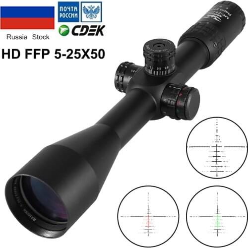 BAIGISH 5-25x50 Z1000 FFP Sight Hunting Scope Tactical Rifle Scope Side Parallax Adjust Sniper Air Rifle Scope