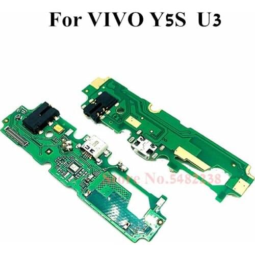 Original USB Charging Dock Port Flex cable For OPPO Y5S U3 USB Charger Plug Board With Headphone Jack Replacement parts