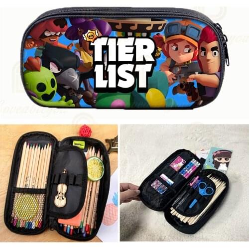 Cartoon CartoonGame Pen Cosmetic Bags Pencil Leon Poco Star Game Pencil Cases Collectible Purse Gift for Girl Boys