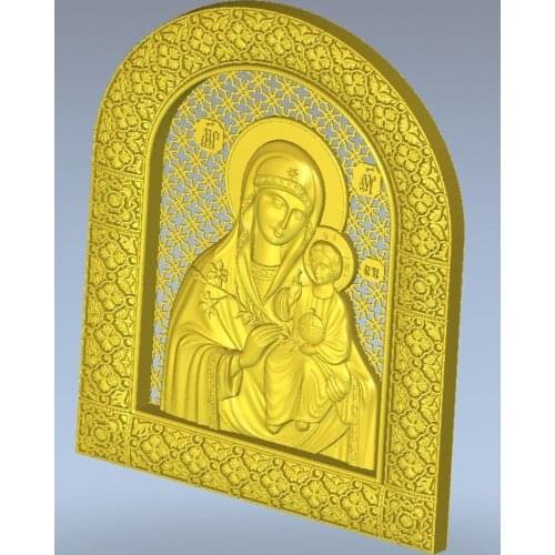 For cnc in STL file format 3d model Icona_B_Materi_Neuvyadaemy_Svet relief