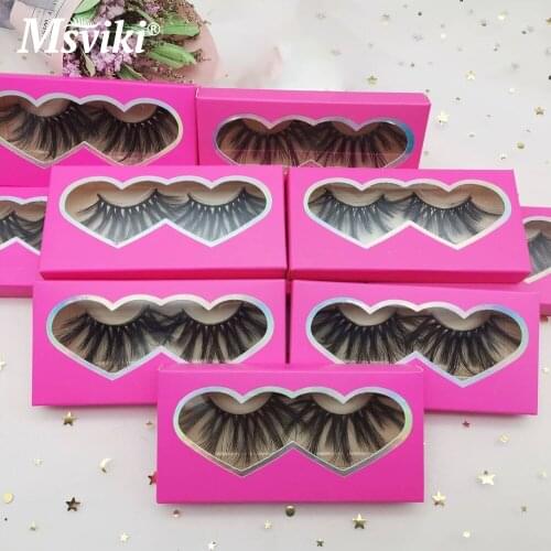 25mm Mink Eyelashes Bulk Wholesale Package Box Beauty Makeup Tools Lashes Extension Fluffy Soft Reusable Cruelty Free Volume