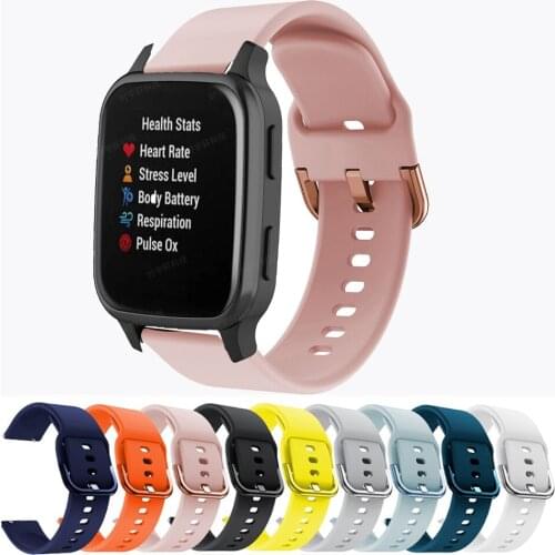 Silicone Band Wrist strap For Garmin vivoactive 3 Forerunner 645 Replacement Watchband Strap For Garmin Venu/Venu SQ Wristband
