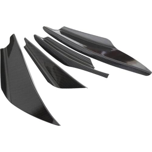 4pcs/Set Universal Carbon Fiber Front Bumper Body Spoiler Canards Splitter Fins Kits
