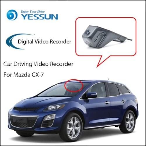 YESSUN For Mazda CX-7 Car Front Dash Camera Not Reverse Parking Camera / Driving Video Recorder - For iPhone Android APP Control