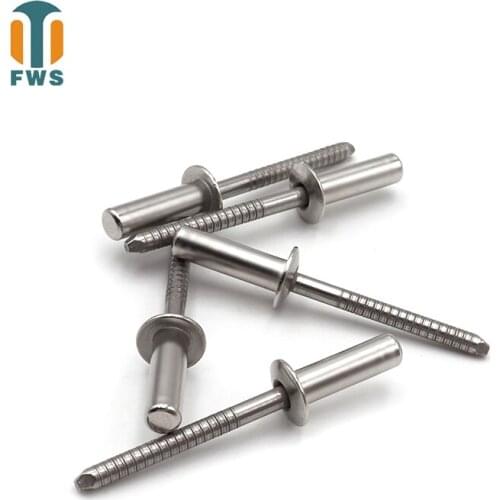 20 PCS M4 DIN EN ISO 16585 GB/T 12615.4 Stainless Steel Round Head Closed End Blind Rivet Sealed Hollow Rivets Blind Rivets