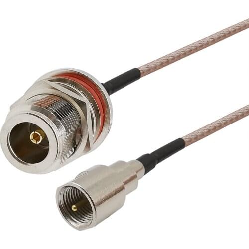 1Pcs RG316 Cables N Female Jack Bulkhead to FME Male Plug Connector Extension Coaxial Cable Jumper Pigtail