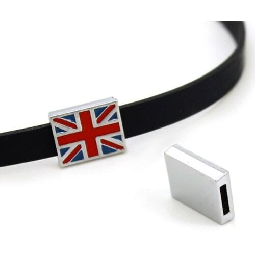 10pcs/lot Internal Dia 8mm Slide Charm DIY Accessories fit 8mm wide belt pet collar