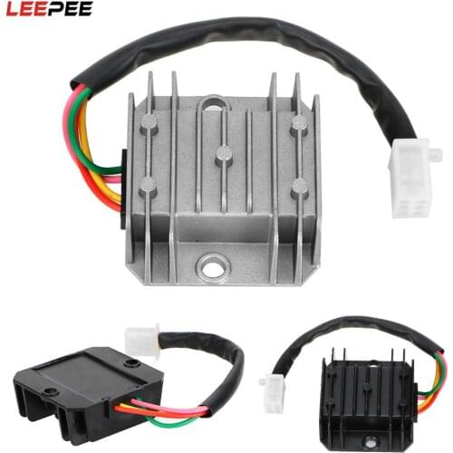 ATV Scooter Voltage Regulator Motorcycle Voltage Stabilizer Universal 4 Wires 4 Pins 12V Current Rectifier For 150-250CC