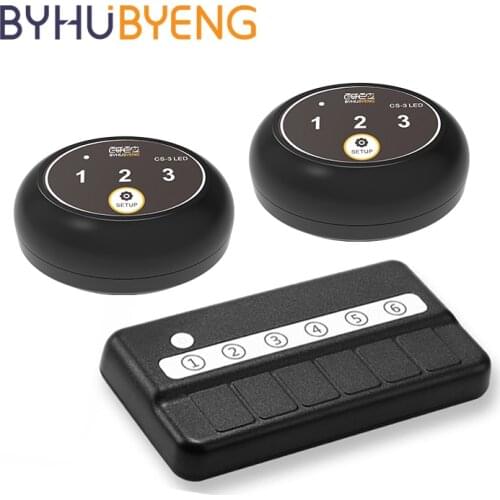 BYHUBYENG Hookah Wireless Pager Restaurant Waiter Call System Receiver Call Button Transmitter Bar Cafe Office