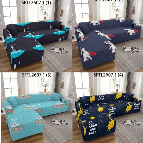 Cartoon animals sofa cover l shape 3 seater sofa cover fondas sofas with long chair Linings for sofas Plaid on the sofa Big sofa