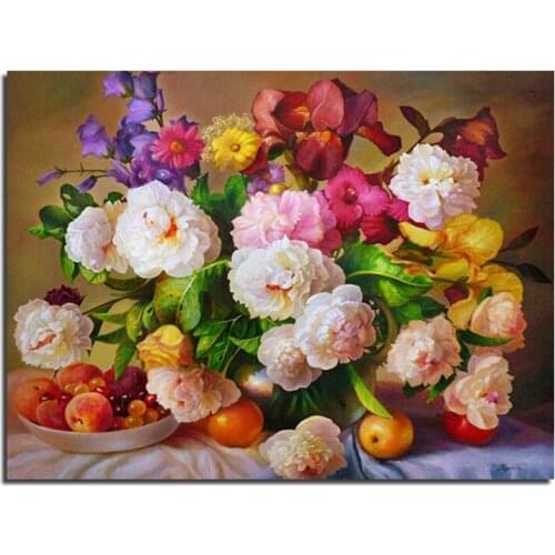 Flowers And Fruits Full Square Drill 3D Diamond Painting Pictures Of Rhinestones Set Of Embroidery Kits New Needlework