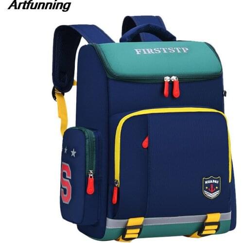 Artfunning Children School Bags large-capacity space Backpacks for boys and girls schoolbag Waterproof school bag 3 sizes