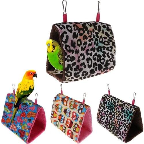 Colorful Triangle Pet Hammock Cages Nests Bed for Small Animals Pet Bird Parrot Guinea Pig Hamster Squirrel Ferret Hedgehog