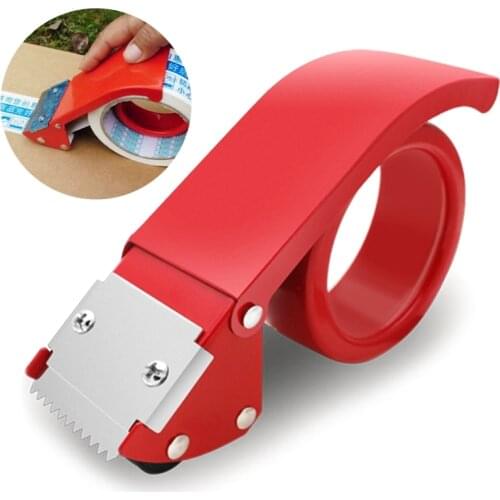 Sealing Packer Tape Dispenser Packaging Parcel 60mm Width Roller Cutter Holder Manual Packing Machine for Office