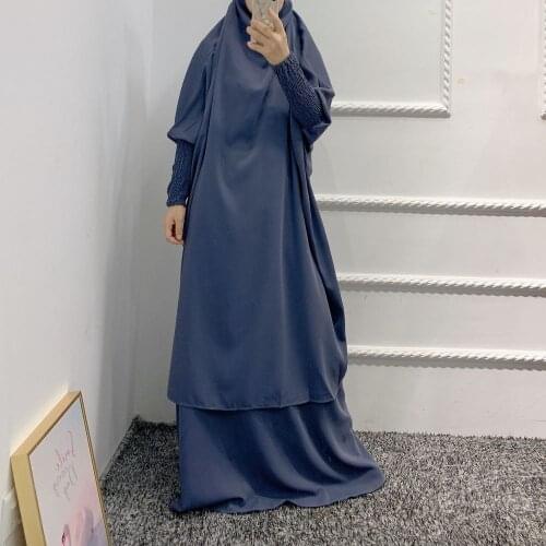 2021 Abaya Dubai Turkey Muslim Hijab Dress Sets Islam Arabic Bangladesh Pakistani Robe Longue Dresses for Women Kaftan Morocco