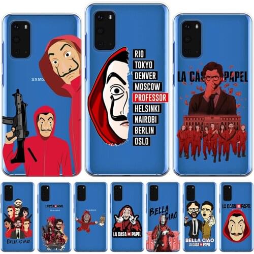 Spain TV La Casa De Papel Phone Case For Samsung Galaxy S10 S20 Plus S20 Ultra S10 5G S8 S9 Plus S10E S7 Edge Silicone Cover