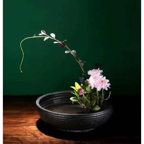 Ceramic Flower Pot Vintage Hotel Tea Room Fresh Flower Decor