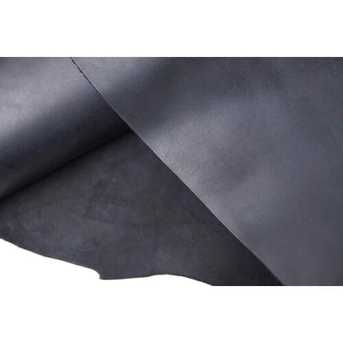 Black Color Cowhide Leather Square Thick Full Grain Cow Skin Hide Leather Crafts Tooling Sewing Crafting Supplies