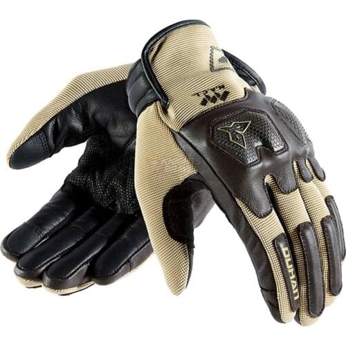 Summer Motorcycle Gloves Anti-drop Touch Screen Motobiker Motocross Racing Gloves Breathable Leather Guantes Moto Moto Guantes