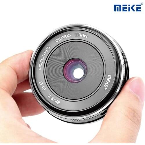 Meike 28mm f2.8 APS-C Fixed Manual Focus Lens for Sony E Mount A6000 A6400 A6300 A6500 A7 A7II NEX 3 5 6 7/ M4/3 Mount G6 GX7 G9