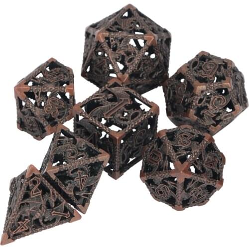 Metal D&d Dice , dnd d20 Rpg Polyhedral Dice, Metallic Board Game Colorful Dice Set D20 D12 D10 D8 D6 D4