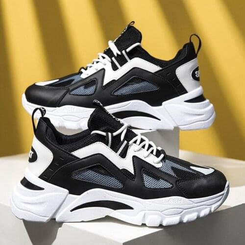 Fashion Mens Vulcanized Casual Shoes Sneakers Mens Breathable No-slip Men 2021 Male Mesh Lace Up Wear-resistant Shoes Masculino