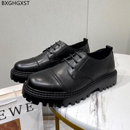 Platform Casual Business Shoes Men Fashion Party Shoes for Men 2021 Oxford Leather Shoes Men Classic Chaussure De Homme Zapatos