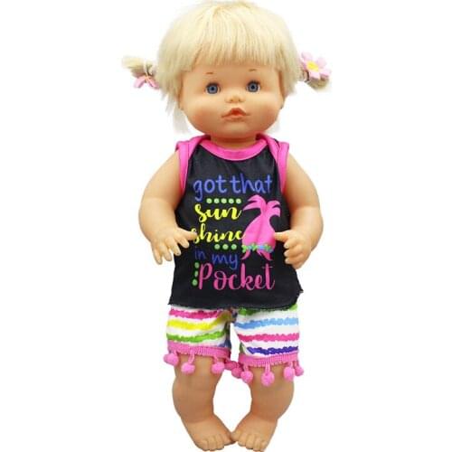 New Short Suit Clothes Fit 42cm Nenuco Doll Nenuco y su Hermanita Doll Accessories