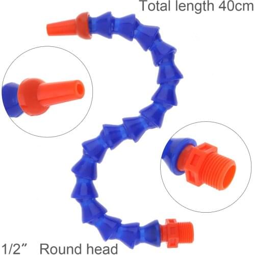 Cooling Sprays 1/2 Inch 400mm Plastic Flexible Water Oil Cooling Tube with Round Head Nozzle for CNC Machine / Milling / Lathe