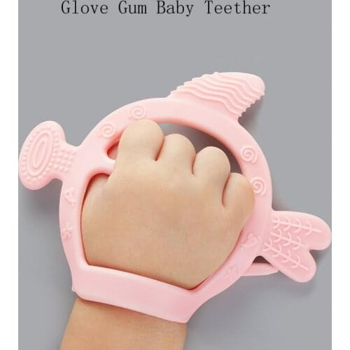 New Teething Glove Silicone Baby Nursing Teether Pacifier Newborn Dental Care Durable Child Sucking Fingers Thumb Teether