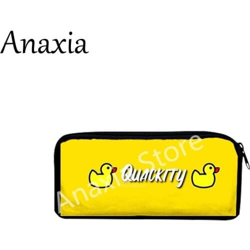 Quackity dream smp new 3D Merch Oxford Cloth Pencil Case Office Student Pencilcase Cute Canvas pencil Bag for female and mens