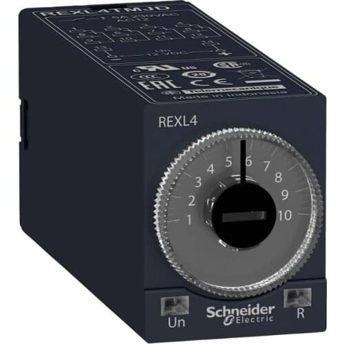 REXL4TMB7 On-delay timing relay - 0.1 s..100 h - 24 V AC - 4 OC