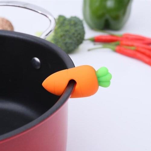 Silicone Design Spill-proof Pot Lid Rack Creative Overflow Stoppers Pot Cover Lifter Kitchen Gadget Set Food Grade Safe Nontoxic