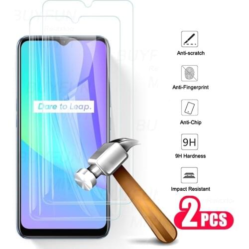 Realmec25 glass 2pcs protective glass for realme c25 hd explosion-proof screen protector on realmi c25s c 25 s 25s phone film 9h