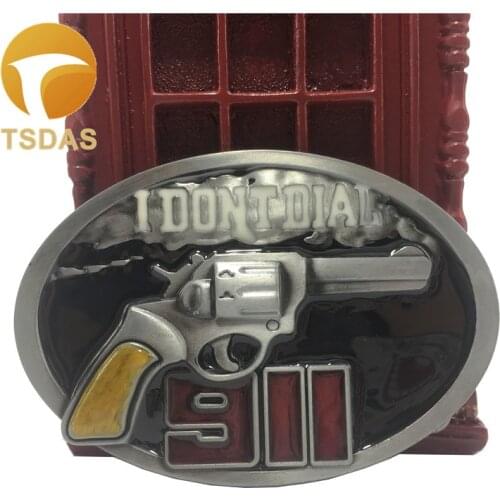 Super Cool Luxury Gun Silver Color I Dont Dial Metal Belt Buckle Metal For 4cm Wide Belt Men Jeans accessories