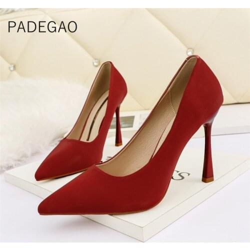 Womens Shoes 2021 OL Casual High Heels Fashion Korean Heels for Women