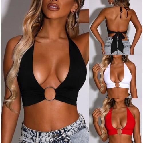 Sweetown Pink Heart Print Cute Bustier Crop Top Women Y2K Aesthetic Kawaii Clothes Sleeveless Backless Lace Up Bralette Camisole