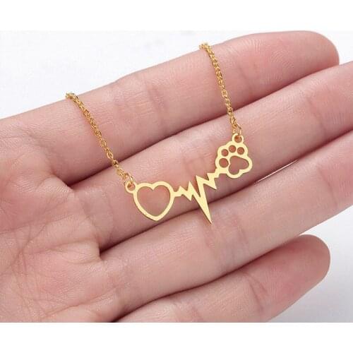 Gold heart necklaces womens couple pendants cute stainless steel woman accessories fashion necklace jewelry chain on the neck