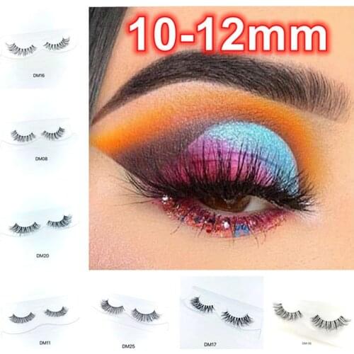 10 pair short Mink Eyelashes 3D Mink Lashes Thick HandMade Full Strip Lashes Cruelty Free Mink Lashes False Eyelashes Makeup