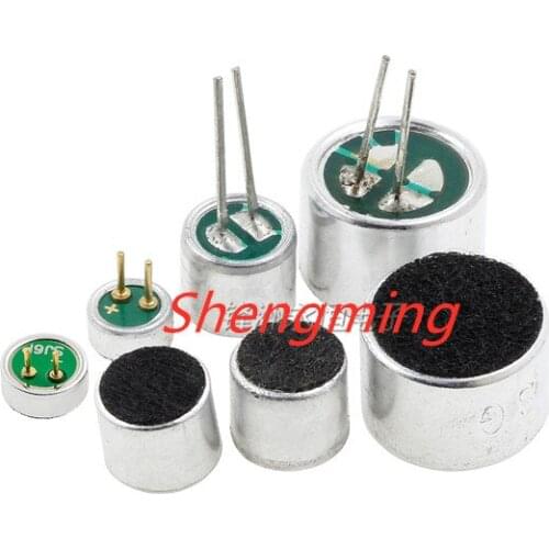 100pcs 9*7mm 6*5mm 4.5*2.2mm 6*2.2mm 52DB electret microphone pick-up DIP SMD