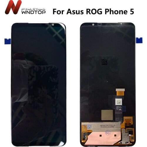 100% Tested For Asus ROG Phone 5 ZS673KS LCD Display Touch Screen Digitizer Assembly Replacement Parts For ASUS ZS673KS LCD
