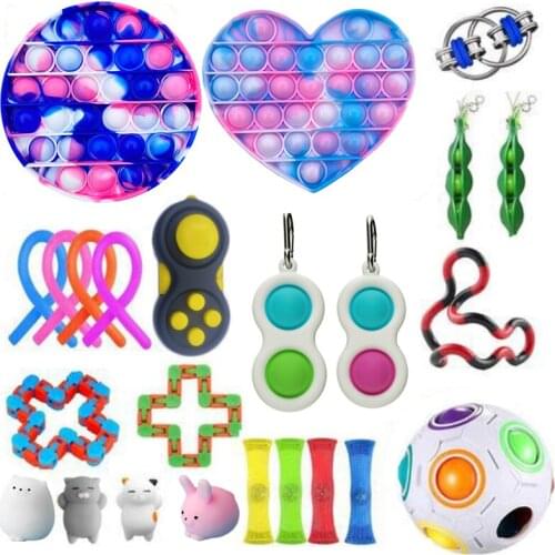 30 Pcs Sensory Fidget Toys Set Stress Relief and Anti-Anxiety Tools Bundle Toys Assortment Stocking Stuffers for Kids Adults