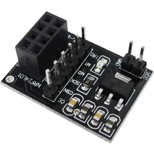 5pcs New Socket Adapter plate Board for 8Pin NRF24L01 Wireless Transceive module 51