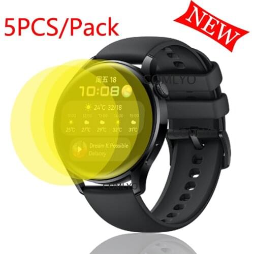 5pcs pack Protective Film For Huawei Watch 3 Pro Screen Protector Cover Protection HD for huawei watch 3 Smart watch