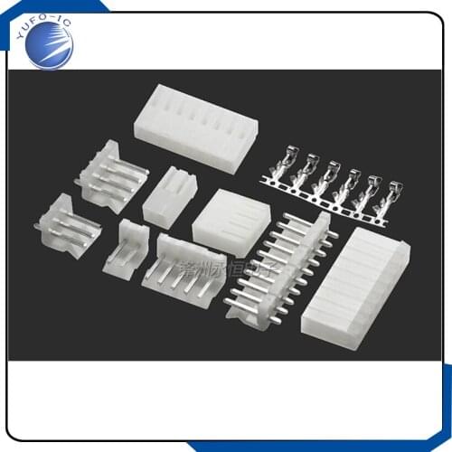 50set 2/3/4/5/6/7/8/9/10/11/12P pin Header 3.96MM male and female+ housing CH3.96 Connectors PH-A straight pins 180 degree