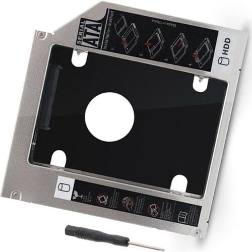 9.5mm SATA 2nd Hard Disk Drive SSD HDD Caddy for Dell Precision M4800 M6800 M4600 M6400