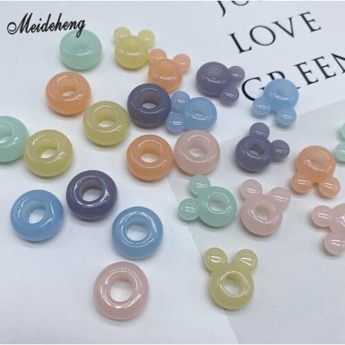 Acrylic Fresh Lovely Mickey Abacus Beads for Jewelry Making Headdress Beads DIY Beading Material