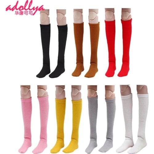 Adollya BJD Doll Accessories Candy Colors Stocking BJD Doll Socks Clothes Fashion Long Socks Suitable for 1/3 Dolls