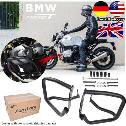 Motorcycle Crash Bars Engine Guard Frame Protector Slider Bumper for BMW R Nine T NineT R9T Racer Scrambler Pure Urban 2014-2021
